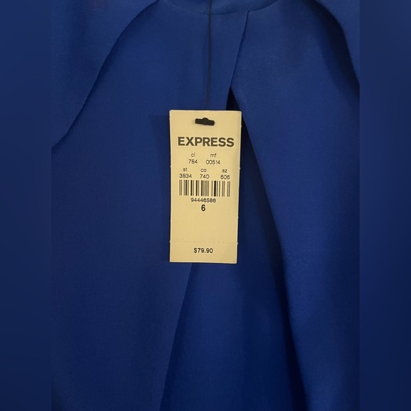 Express Blue Sleeveless Dress Size 6 NWT - Picture 3 of 3